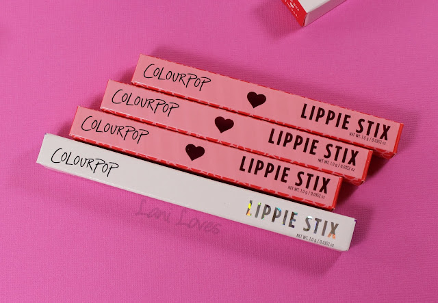 ColourPop Lippie Stix - Im Yours, Sure Thing, Only You and Barely There Swatches & Review