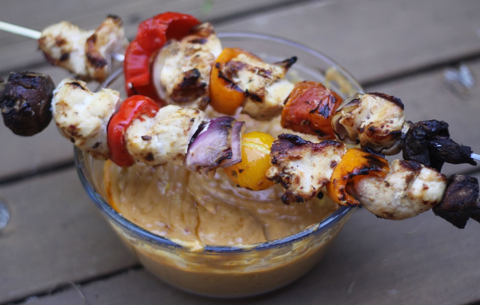 Recipe Thai Kabobs with Peanut Sauce / Smitten Life