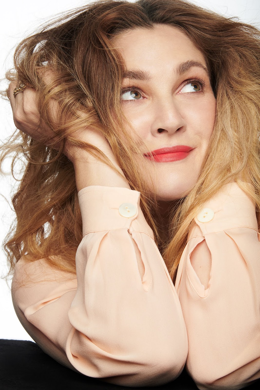 Drew Barrymore- Marie Claire Australia Cover Flower Beauty Editorial