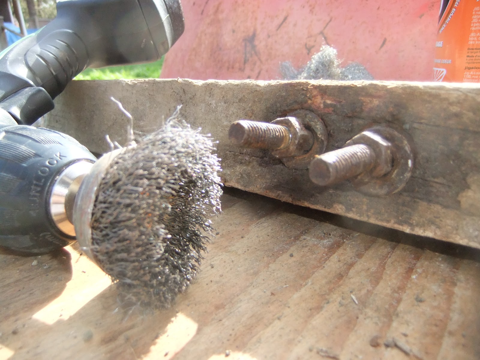 Island Rustic Fixing wheelbarrows...
