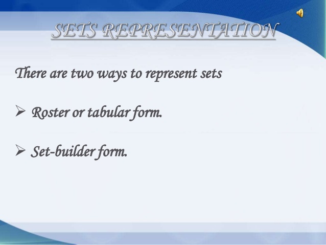 forms of set discrete structure anas rasheed set roster form