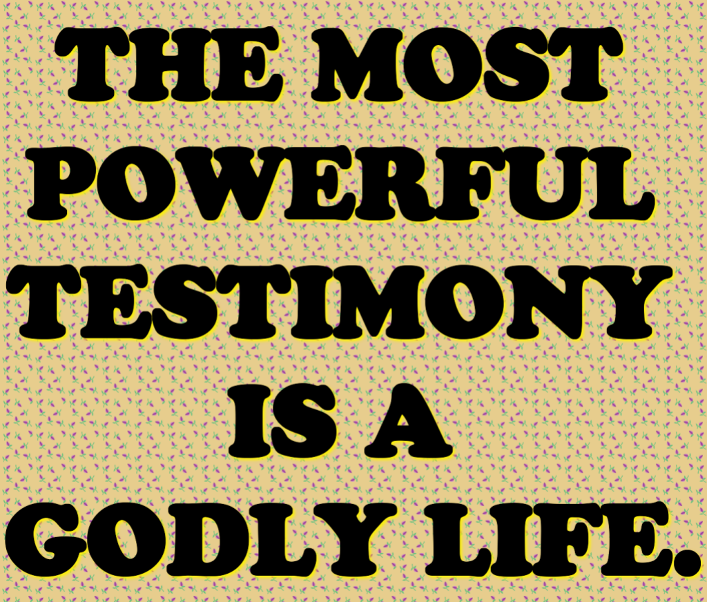 Welcome to MyTestimonys Blog! Rev 12:11: The Benefits of a Godly Life