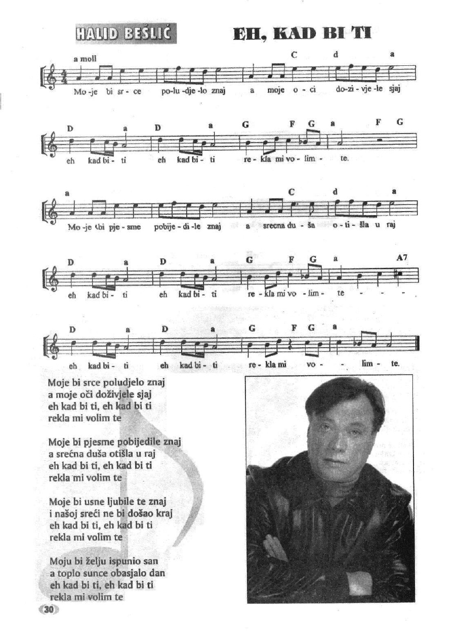 Korisno je znati Halid Bešlić Akordi i note
