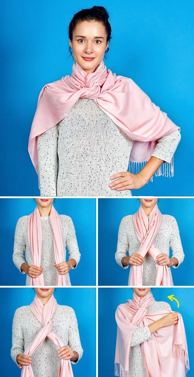 Resimli Şal/Fular Bağlama Modelleri Anlatımı şal fular eşarp bağlama teknikleri