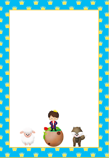 Marcos, Invitaciones, Tarjetas o Etiquetas de El Principito para Imprimir Gratis. Para hacer invitaciones, tarjetas, marcos de fotos o etiquetas, para imprimir gratis de El Principito.