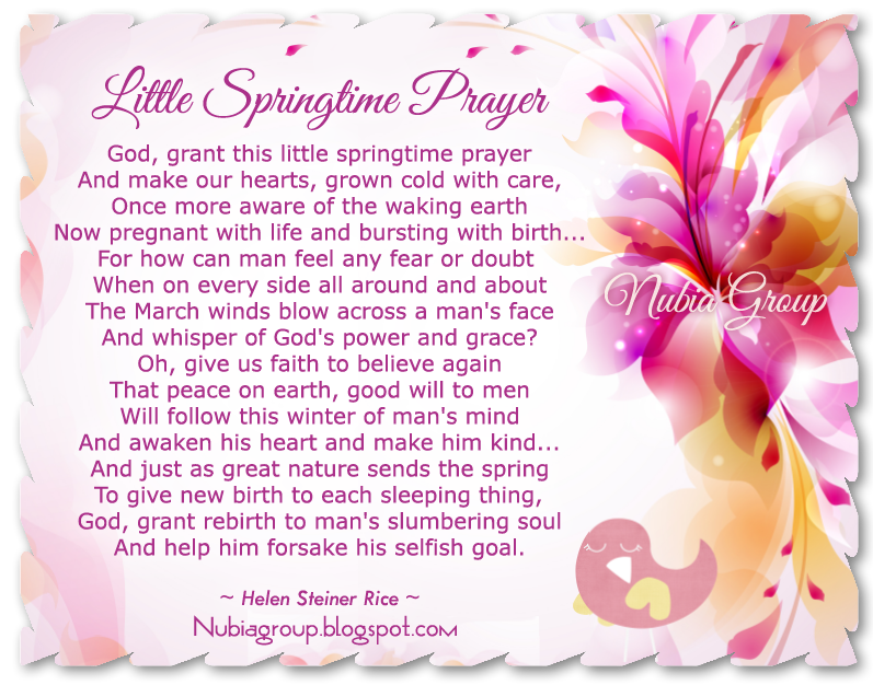 * Nubia_group Inspiration * Little Springtime Prayer  HSR