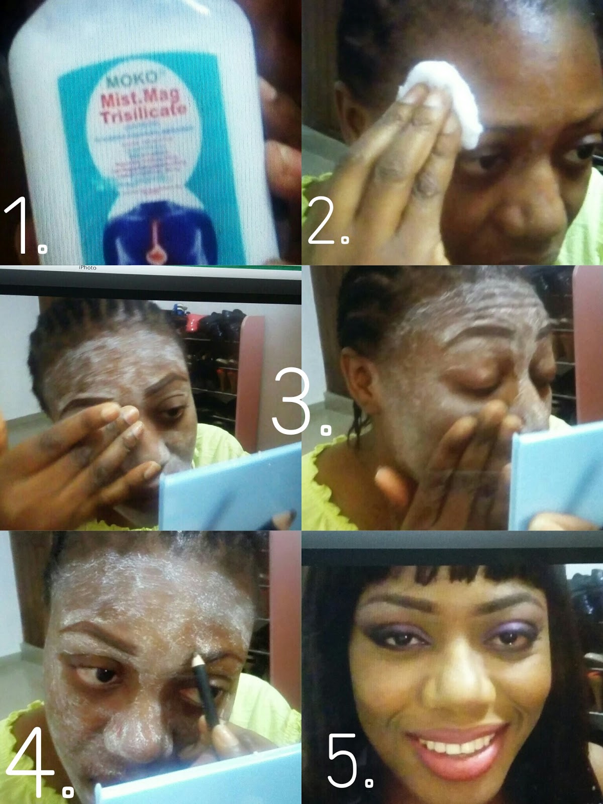 Milk of magnesia facial mask