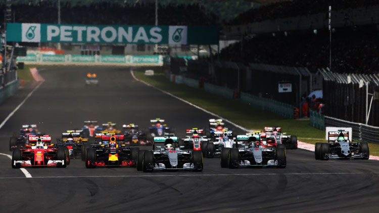 Salida del GP de Malasia 2016 de F1 Salida del GP de Malasia 2016 de F1