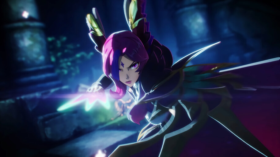 Star Guardian, Xayah, Light and Shadow, [LoL], 4K, #5.486 Wallpaper PC