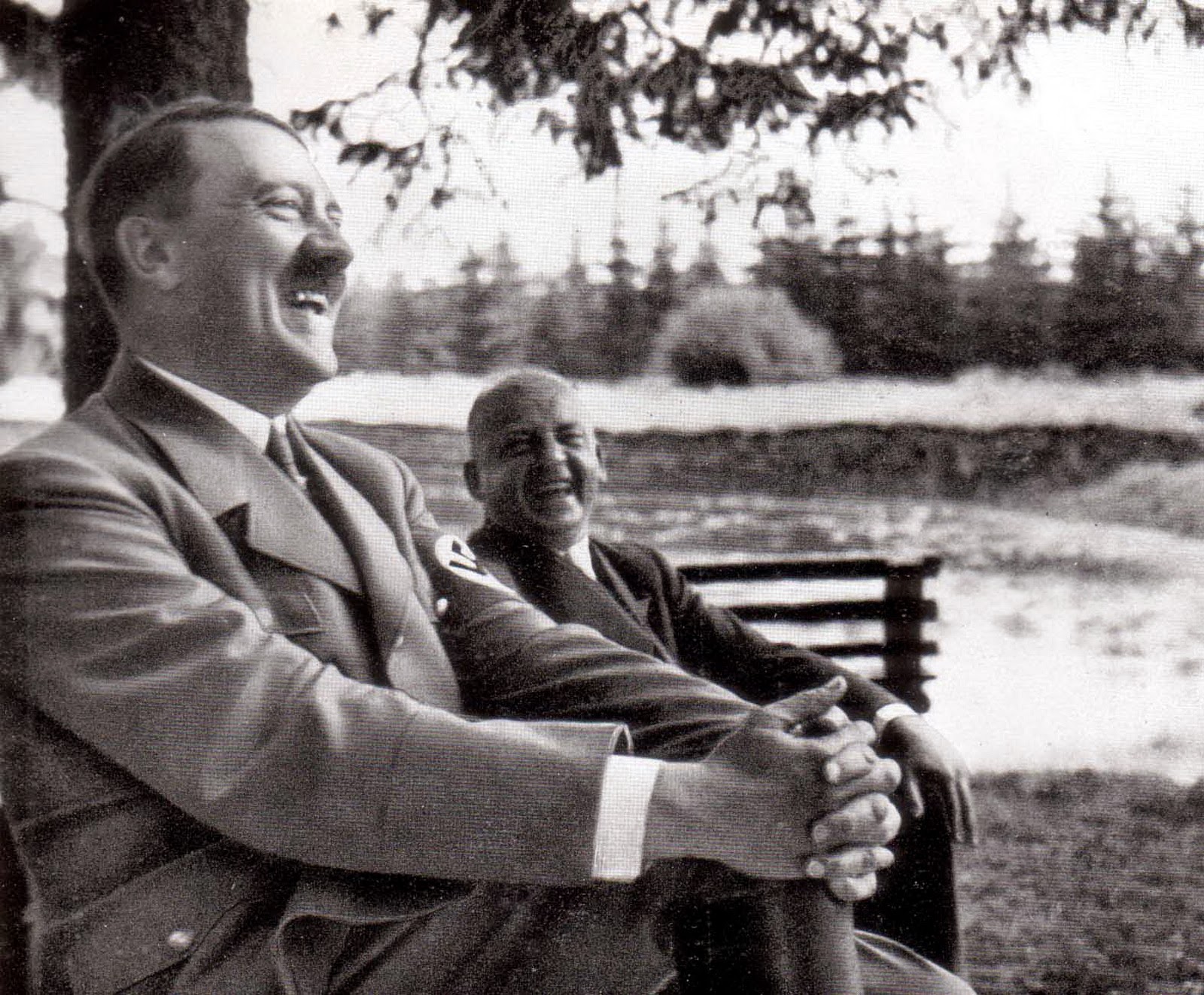 World War II Pictures In Details: Adolf Hitler Laughing at a Vacation in  Harz Mountains