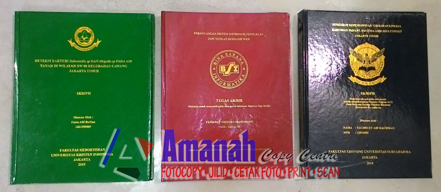 Jasa Jilid Hard Cover Skripsi Murah Jakarta Timur Jasa
