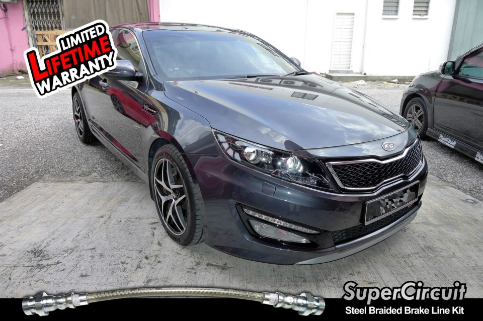 SUPERCIRCUIT Steel Braided Brake Lines Kia Optima K5 Steel Braided