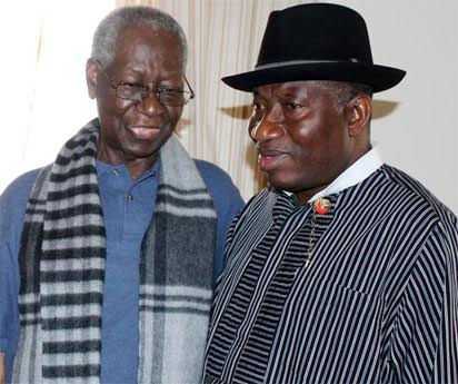 f Photo: Ex-president Jonathan pays Anthony Anenih a condolence visit over the death of his son, Eugene