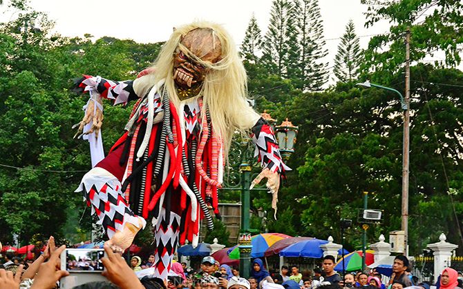 Festival Ogoh-ogoh di Jalan Malioboro 2017 