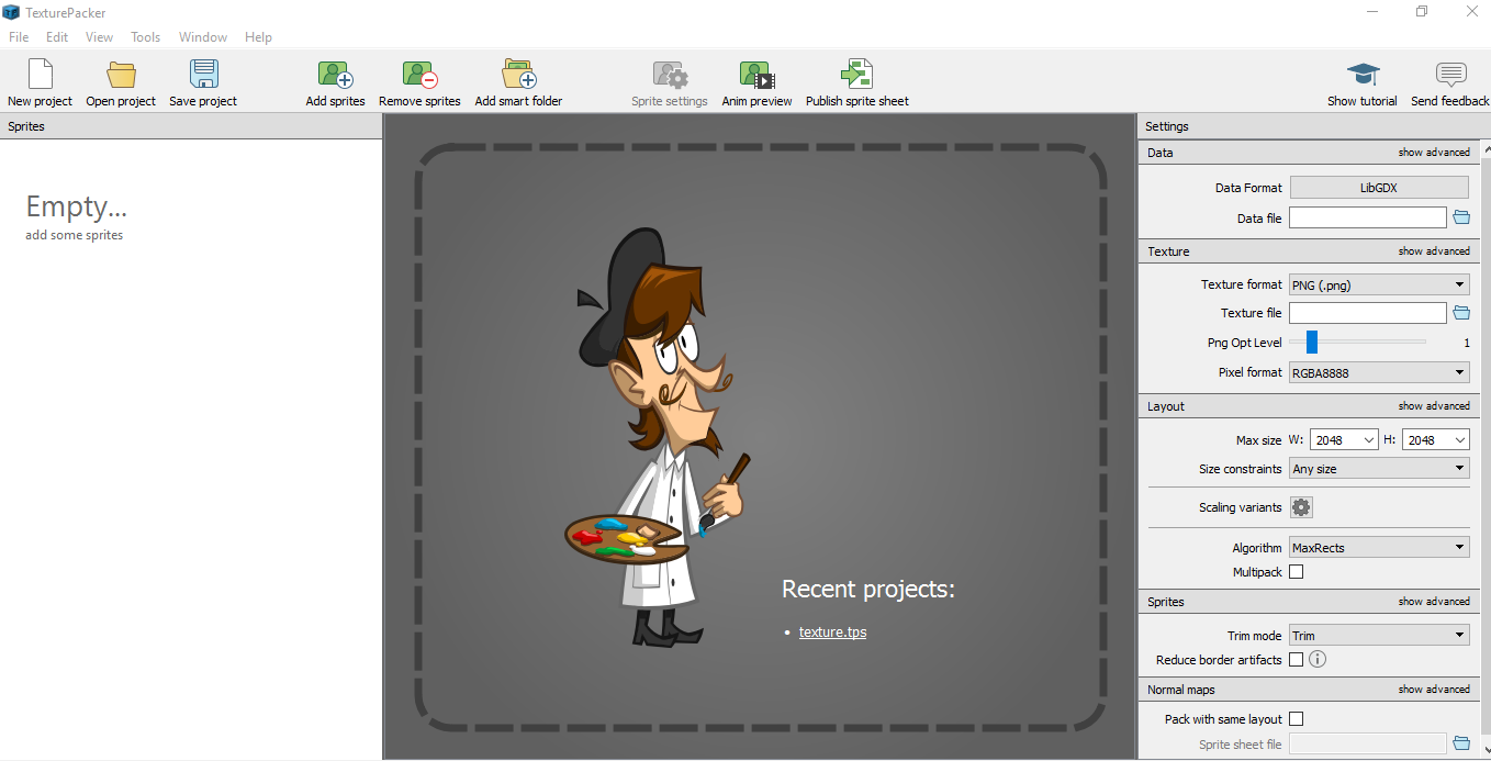Lập trình game với libgdx: Texture packer