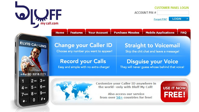 caller id spoofing using bluff my call