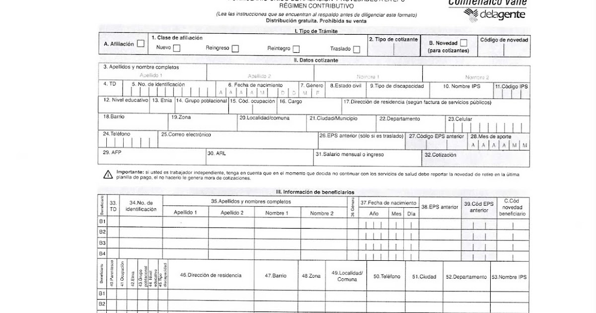 formularios afiliacion saludcoop formularios afiliacion saludcoop