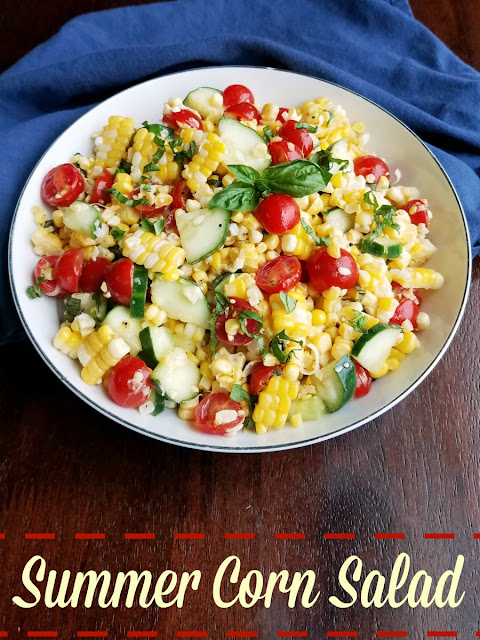 Fresh summer vegetables like corn, cucumbers and tomatoes come together to make the perfect summer side dish. Fresh summer vegetables like corn, cucumbers and tomatoes come together to make the perfect summer side dish.