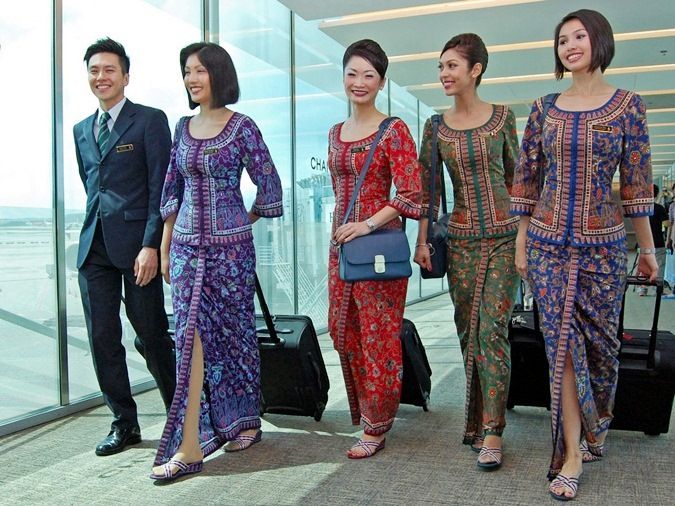 Model Baju Batik Pramugari Terbaru Modern Model Baju Batik Pramugari Terbaru Modern