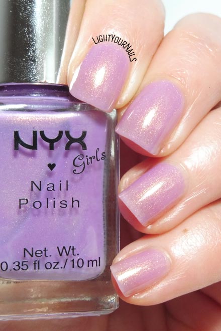 #smalto rosa Nyx Girls NGP239 Golden Lavender pink nail polish #nyx #nyxgirls #nyxcosmetics #nails #lightyournails