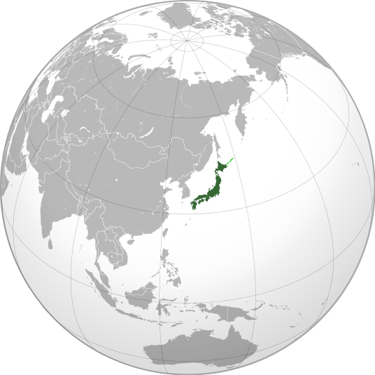 Letak negara Jepang