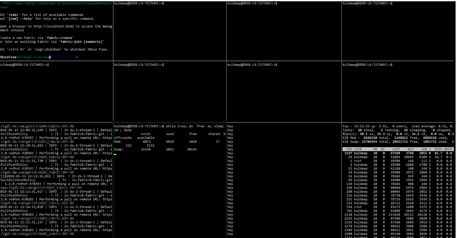 Linux, DevOps, Middleware and Cloud tmuxTerminal Multiplexer Intro