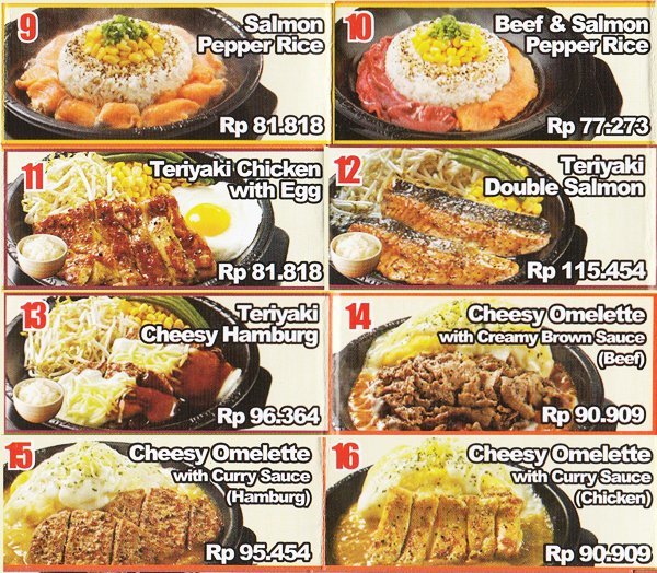 Harga Menu Pepper Lunch Terbaru 2017