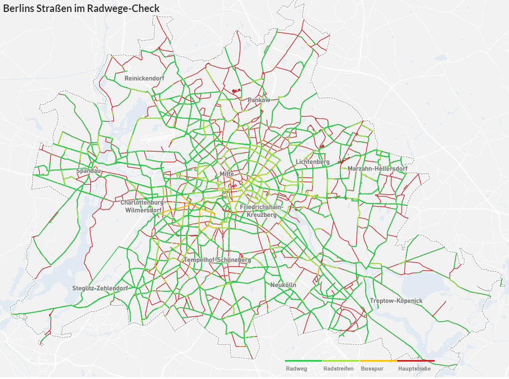 Berlin's cycle friendly streets