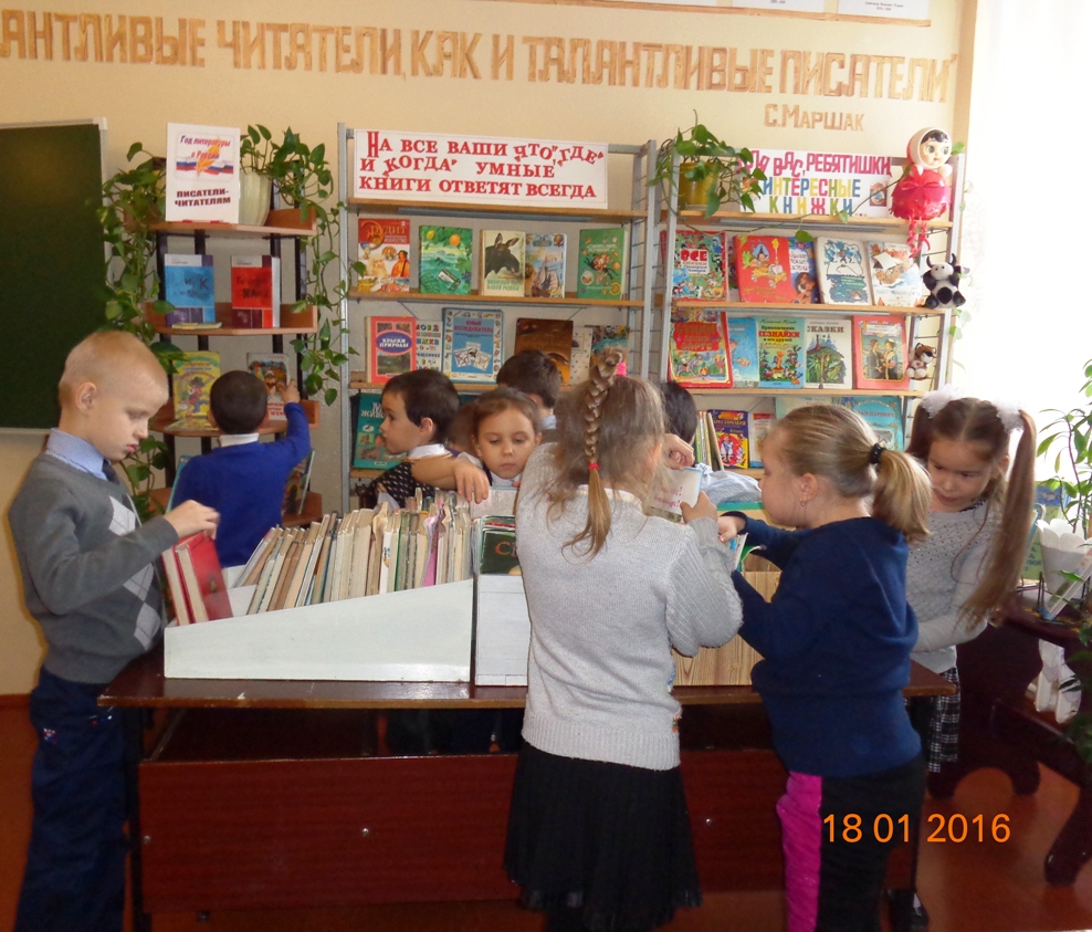 Книжное многоцветие: В библиотеку на экскурсию