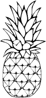 Pineapple coloring page 2