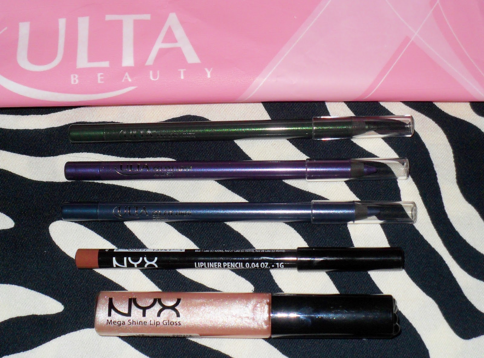 MINI ULTA HAUL ULTA GEL EYE LINER PENCIL'S & NYX LIP LINER / MEGA