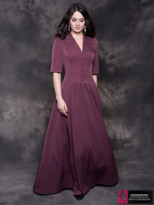 transportar Una oración molestarse Más de 80 Vestidos de Color Vino ¡Ideas Originales de Como Vestir Bien! |  Vestidos | Moda 2019 - 2020