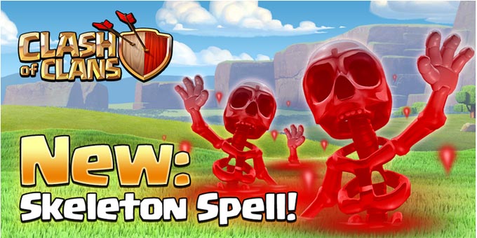 Skeleton spell, mengeluarkan tengkorak dari alam spell