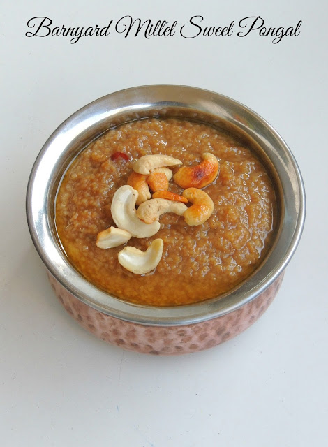 Kuthiravali Sweet Pongal, Barnyard Millet SweetPongal