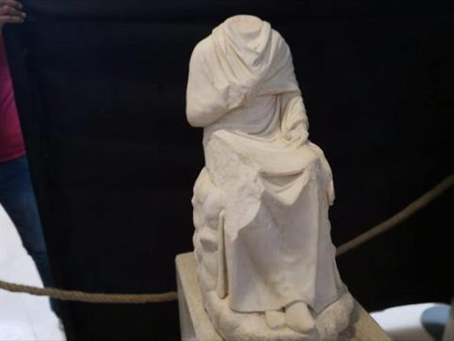 Unearthed Graeco-Roman statues unveiled in Jerash