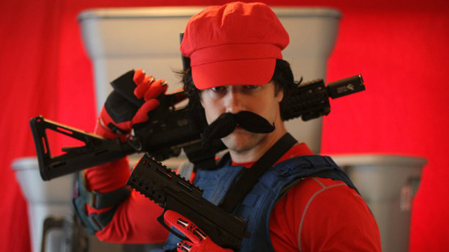 Mario Warfare Parodi Game Mario Bros Bergaya Militer