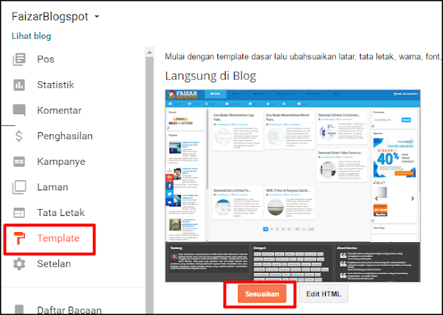 Cara Menghilangkan Tulisan (Diberdayakan oleh Blogger) Pada Footer Blog