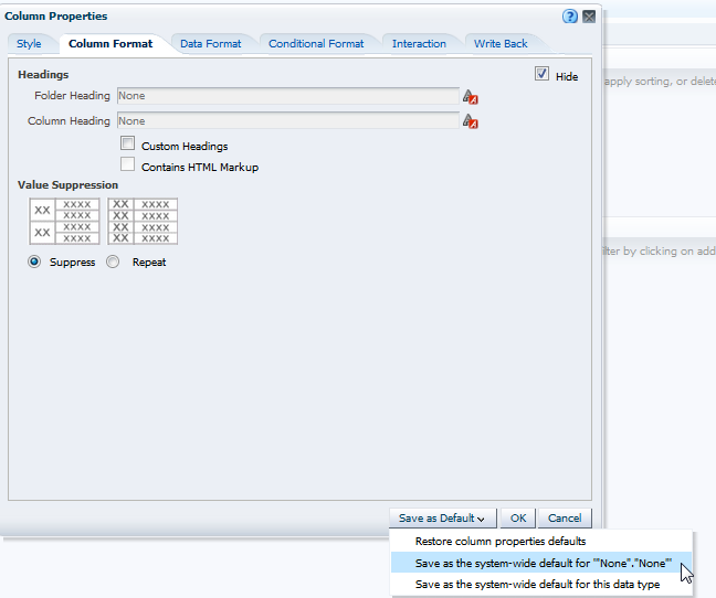 OBIEE in IL OBIEE Selecting columns dynamically part4, working