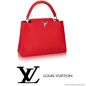 Queen Rania style Louis Vuitton Capucines Bag