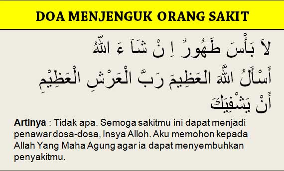 Doa Menjenguk Orang Sakit yang Sesuai Sunnah Agar Cepat Sembuh maka akan sangat dianjurkan bagi kita untuk menjenguknya Doa Menjenguk Orang Sakit yang Sesuai Sunnah Agar Cepat Sembuh
