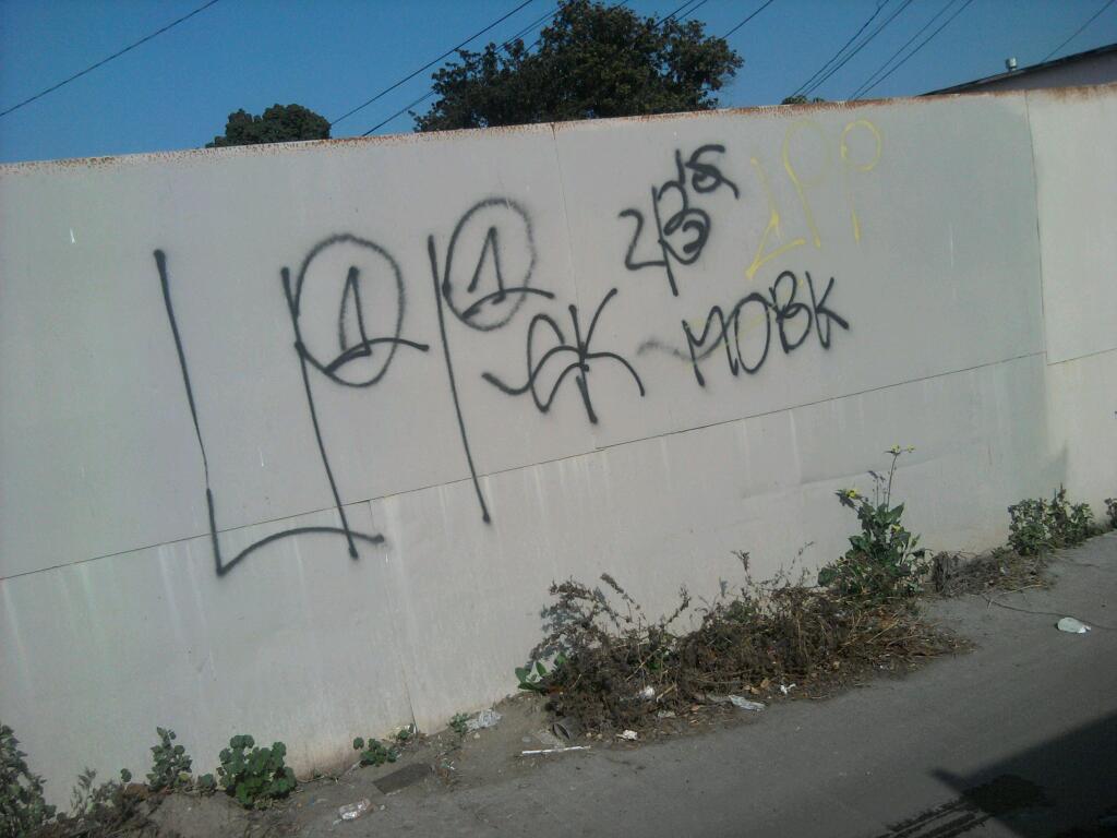 blood piru brims gangs graffiti Leuder park piru ( compton )