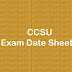 CCSU Exam Date Sheet 2019: CCSU BA MA BSc BCom MCom Time Table (PDF)