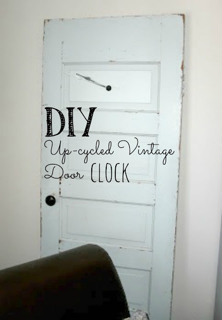 Upcycled Vintage Door Clock