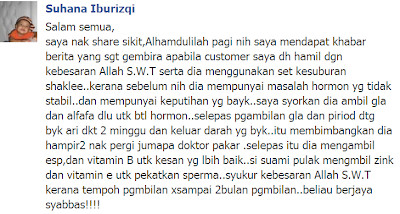 Image result for testimoni set hamil shaklee