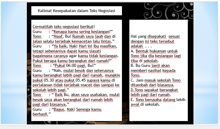 Powerpoint Soal Menentukan Isi Tersirat Teks Nonsastra