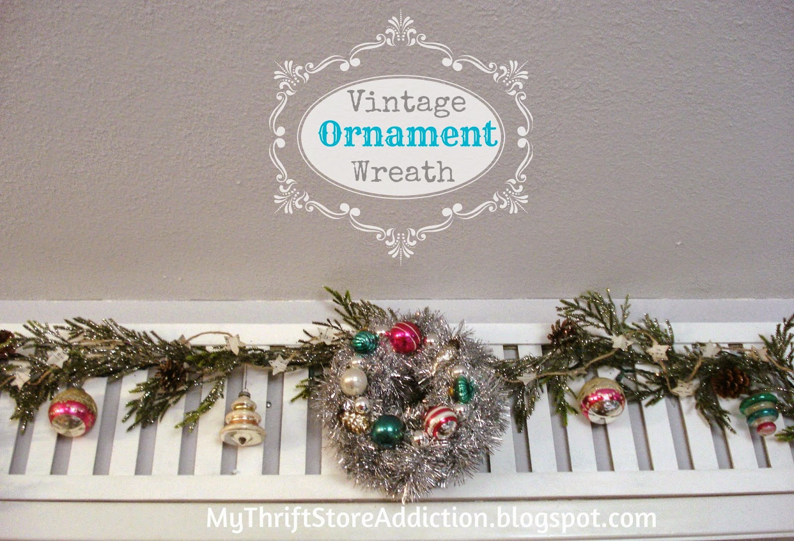 DIY Vintage ornament wreath