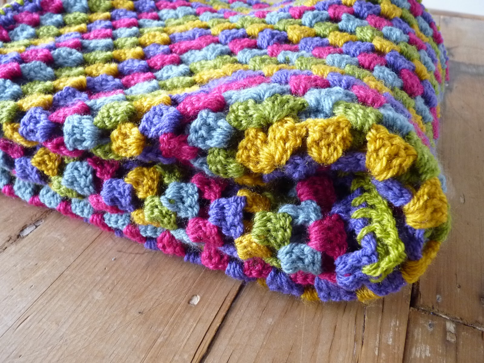 fine linen and purple: crochet blanket