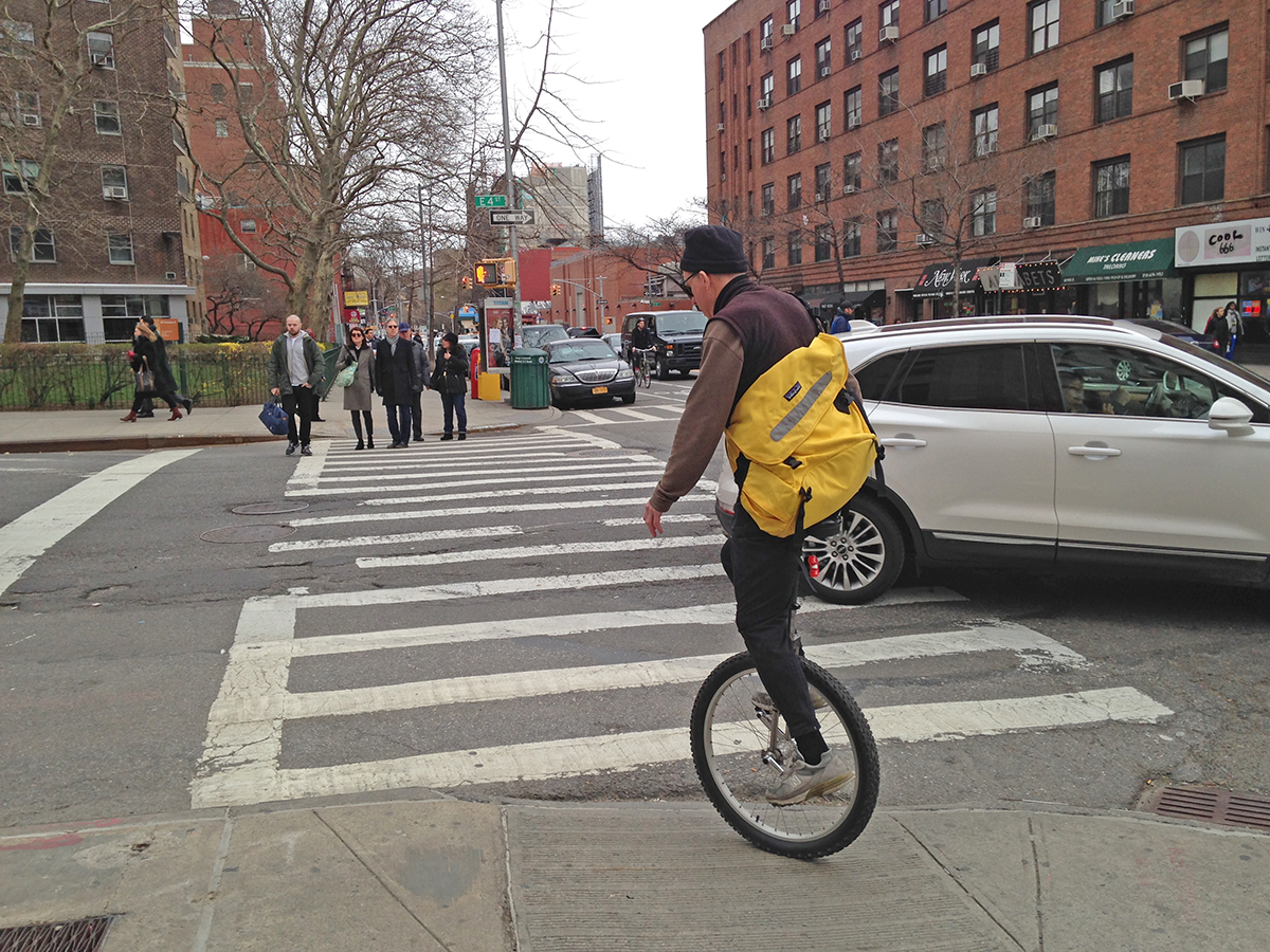 East Village Today Another Unicyclist