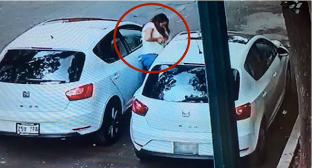 Una mujer en la CdMx busca un vehículo igual al suyo y se roba uno de sus espejos (VIDEO)