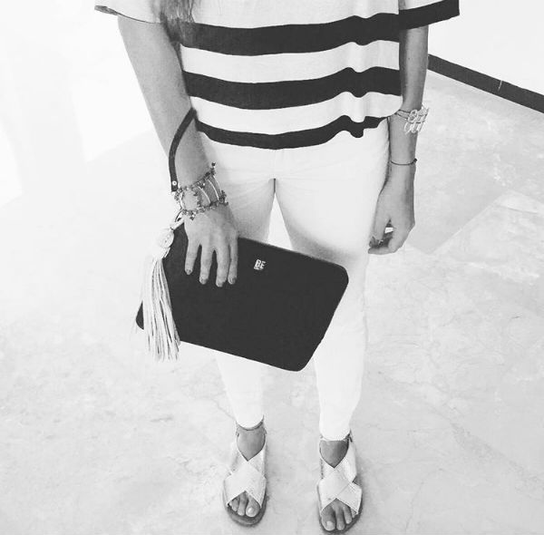 black and white outfit